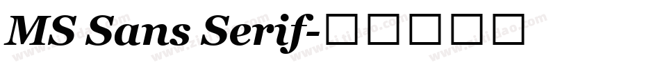 MS Sans Serif字体转换